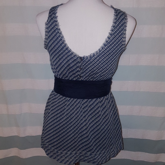 NBW, NWT Plaid top with metallic embroidery - Picture 5 of 8